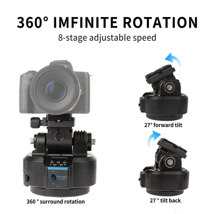 Desiontal YT-1500 Electric Gimbal Mobile Camera Live Streaming Panoramic Stabiliser With Rocker R...