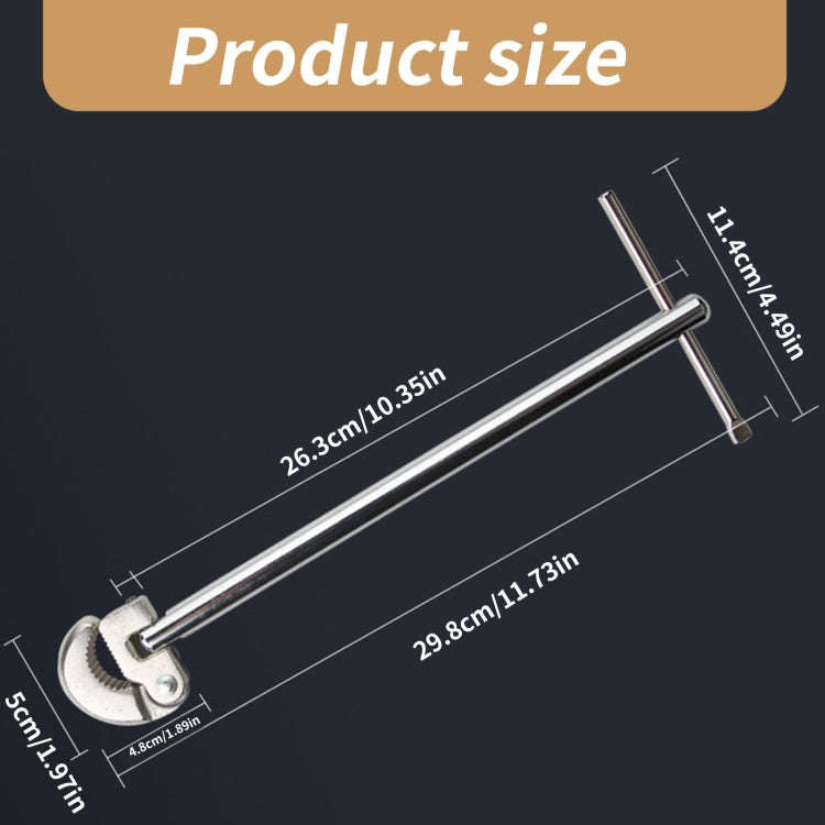 Multifunctional Wash Basin Sink Hot Cold Faucet Wrench(12 inch)