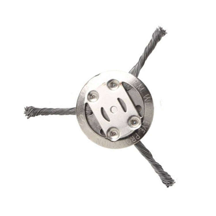 Steel Wire Weeding Wheel Twisted Wire Weeding Disc Mower Blade Accessories, Spec: 3-heads