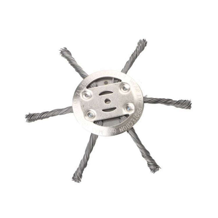 Steel Wire Weeding Wheel Twisted Wire Weeding Disc Mower Blade Accessories, Spec: 6-heads