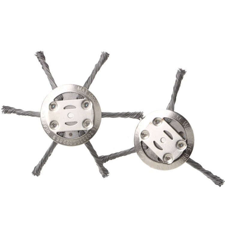 Steel Wire Weeding Wheel Twisted Wire Weeding Disc Mower Blade Accessories, Spec: 6-heads