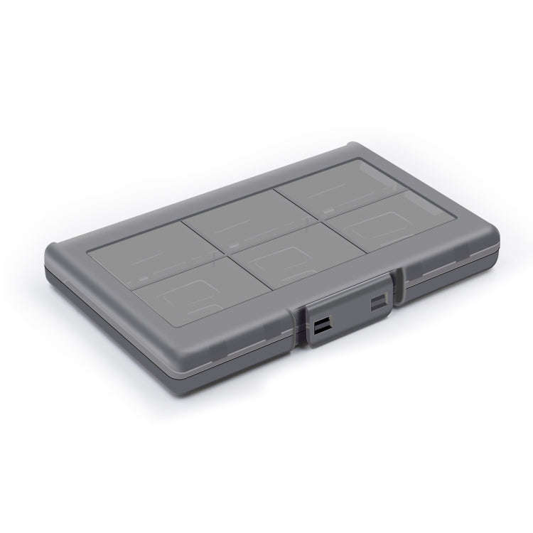 For Nintendo Switch / Switch Oled 12-in-1 Game Card Box Protective Case(Black)