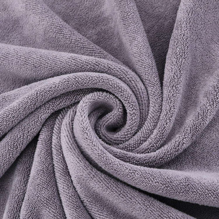 Pet Microfiber Absorbent Towel Cat Dog Bath Cleaning Towel, Size: 50x100cm(Middle Gray)