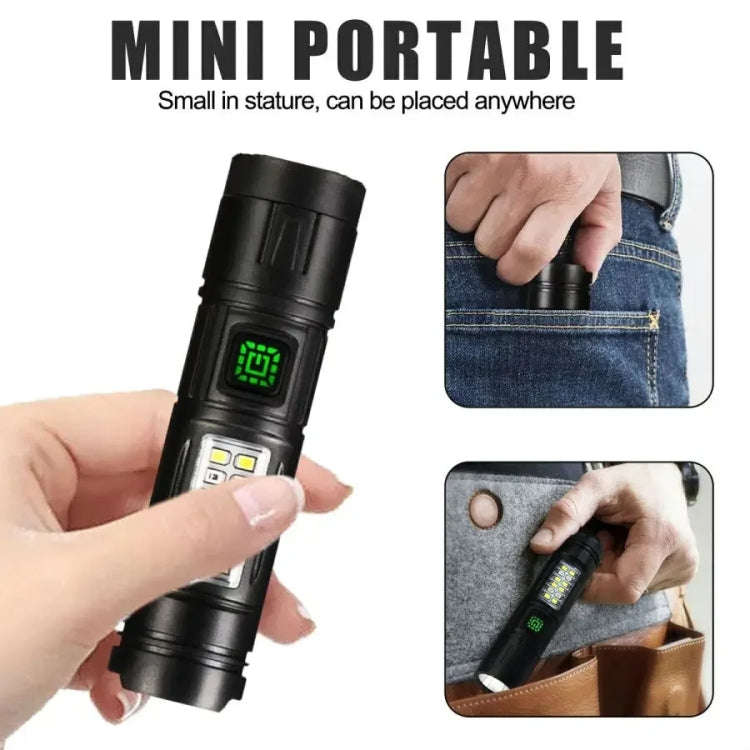E-SMARTER CY011 Bright LED Side Light Flashlight Repair Mini Drop Proof Torch(Black)