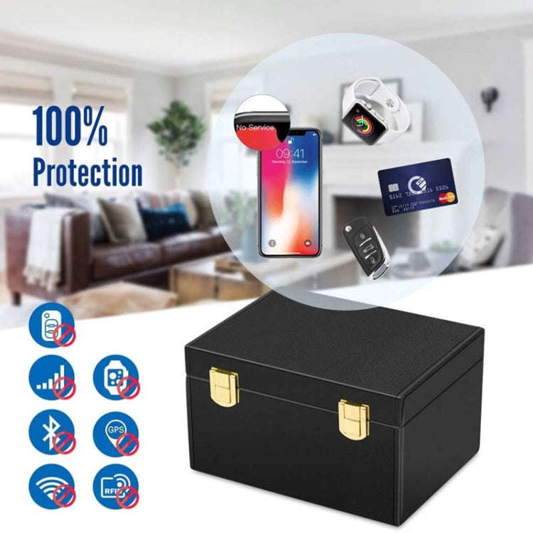 2 In 1 Signal Blocking Box Carbon Fiber Car RFID Shielding Key Case