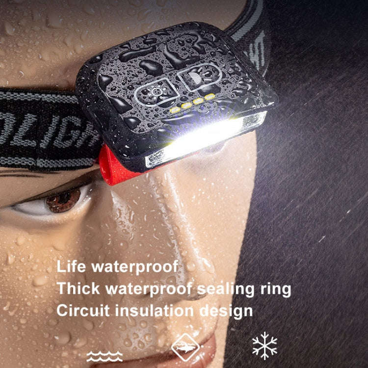 E-SMARTER H49 LED Induction Headlamp Fishing Hat Clip Light