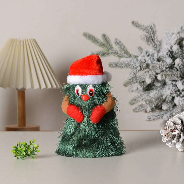 Small Funny Rotating Electric Christmas Tree Dancing and Singing Santa Doll Toys
