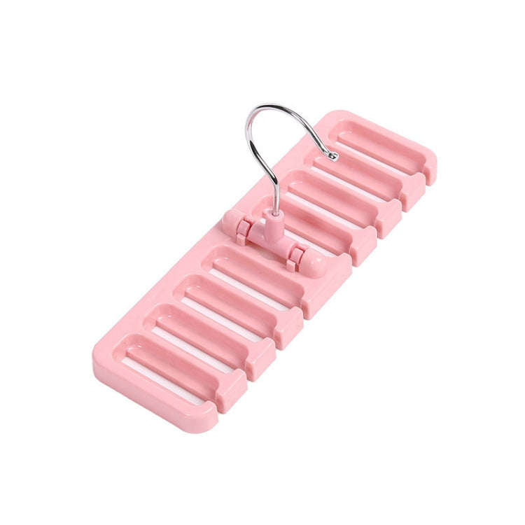 Belt Hanger Scarf Tie Rack Holder For Wardrobe Closet Storage Organizer, Size: Small Pink