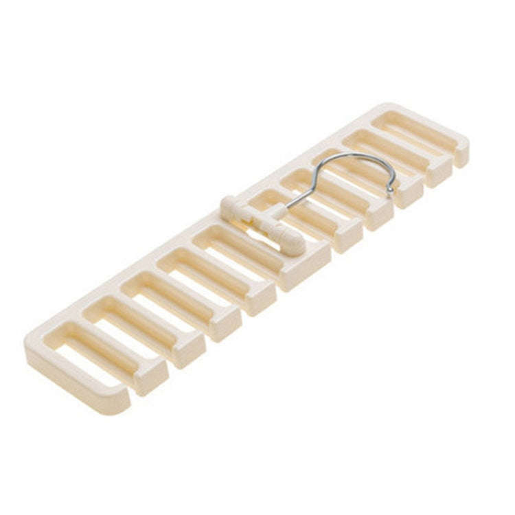 Belt Hanger Scarf Tie Rack Holder For Wardrobe Closet Storage Organizer, Size: Large White