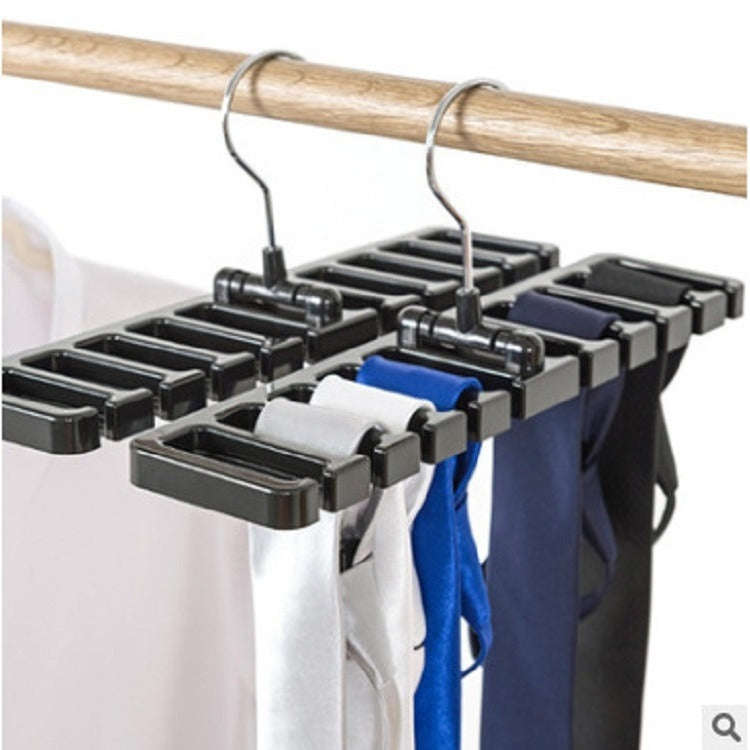 Belt Hanger Scarf Tie Rack Holder For Wardrobe Closet Storage Organizer, Size: Large Coffee