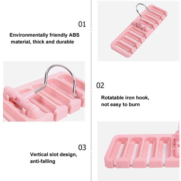 Belt Hanger Scarf Tie Rack Holder For Wardrobe Closet Storage Organizer, Size: Large Coffee