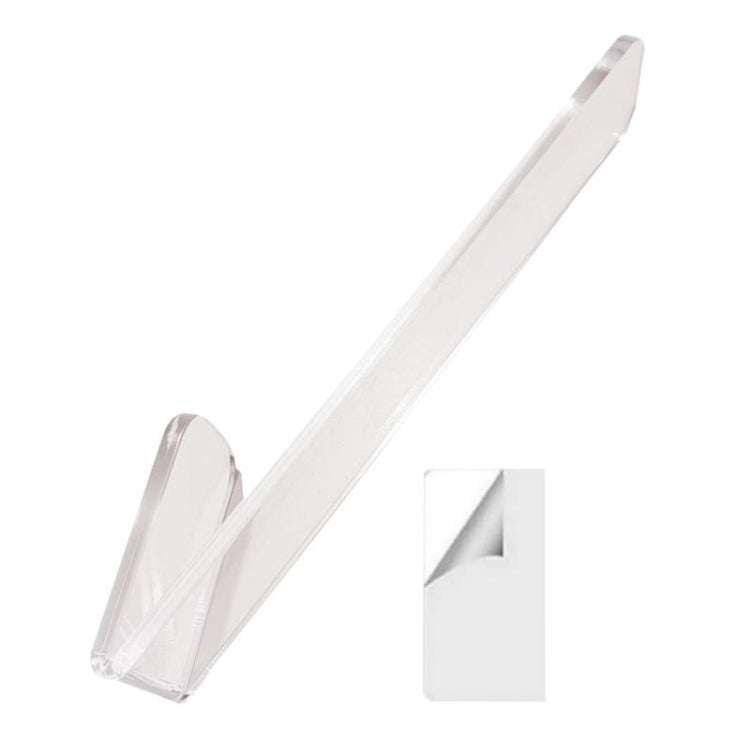 Acrylic Baseball Cap Wall Mount Holds Up To 10 Duck Tongue Caps(Transparent)
