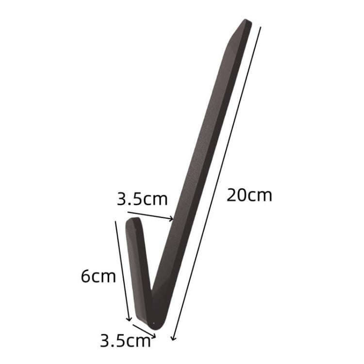 Acrylic Baseball Cap Wall Mount Holds Up To 10 Duck Tongue Caps(Black)