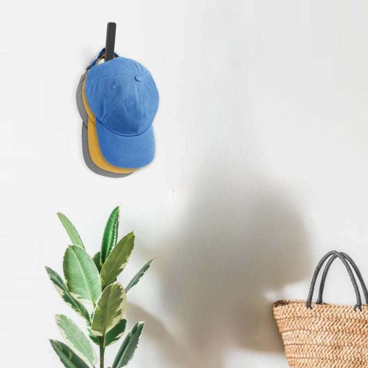 Acrylic Baseball Cap Wall Mount Holds Up To 10 Duck Tongue Caps(Black)