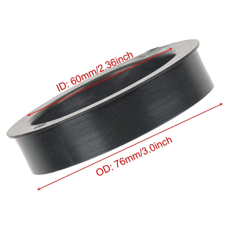 Car Modified Air Filter Reducer Rubber Ring(76mm To 60mm)
