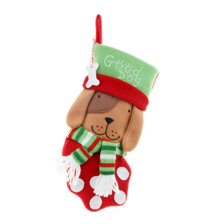 Model C Large Dog Socks Christmas Decoration Hanging Gift Bag Pet Candy Bag