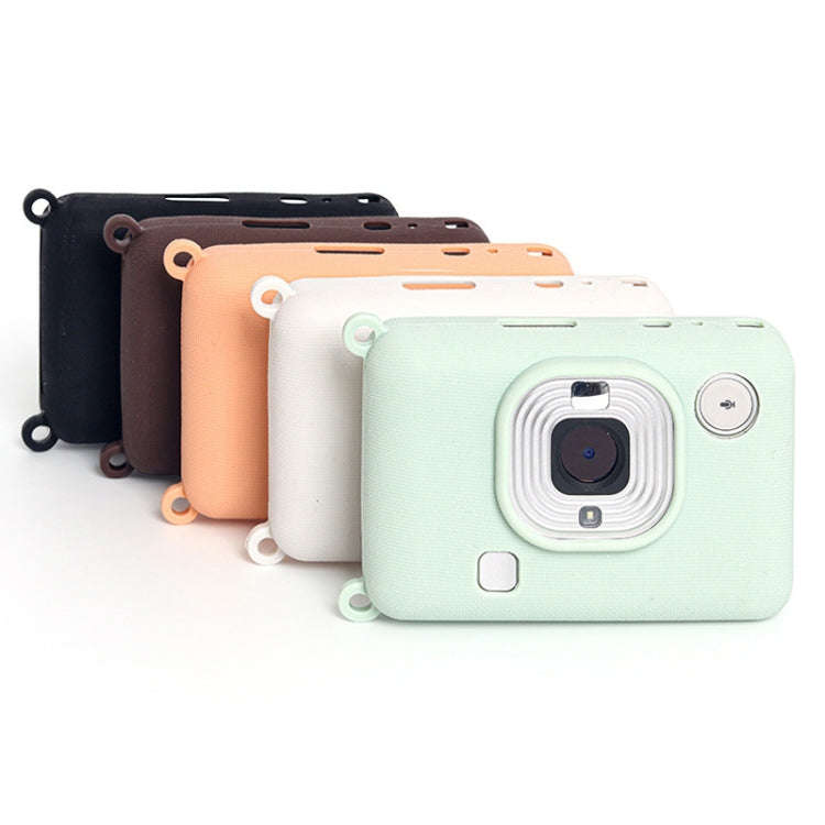 For FUJIFILM instax Mini Liplay Wear-resistant Anti-fall Silicone Soft Case(Dark Brown)