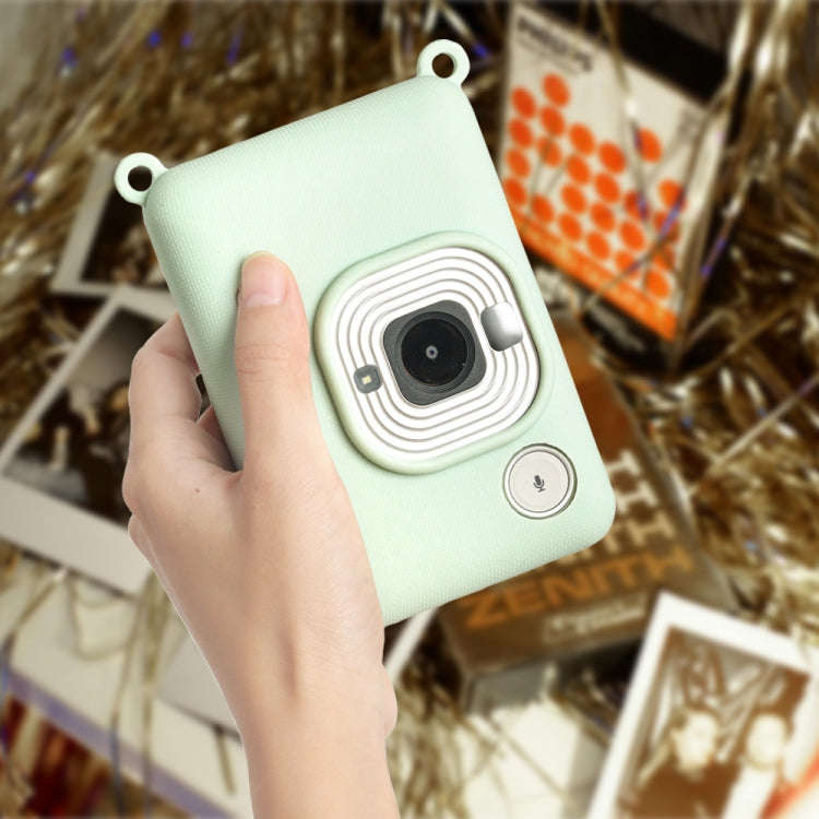 For FUJIFILM instax Mini Liplay Wear-resistant Anti-fall Silicone Soft Case(Dark Brown)