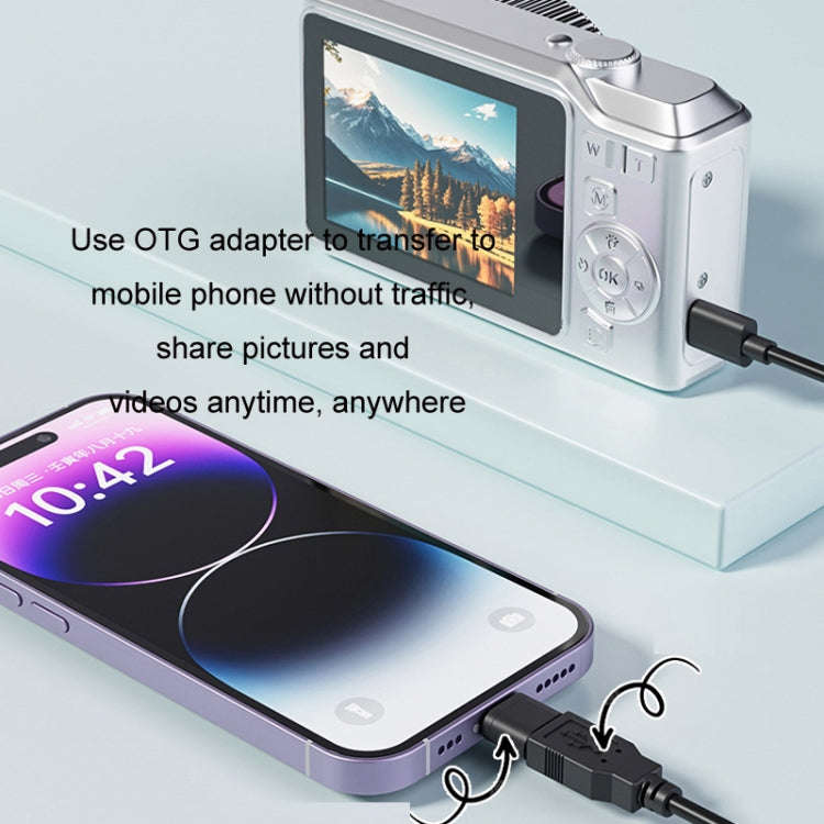 1080P HD Student Retro Digital Card Camera, Color: Black+32G