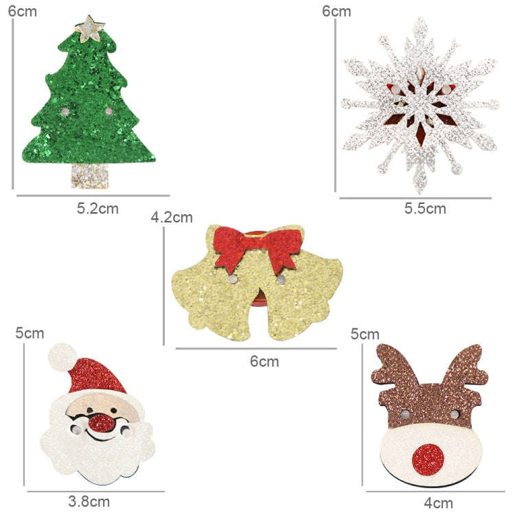 Cartoon Luminous Brooch Decoration Christmas Children and Adult Dress-up Props(Snowflake)