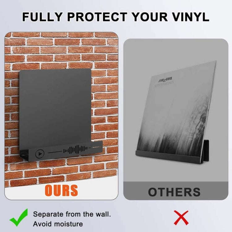 YH011-1 Vinyl Record Storage Wall Mounted Display Rack