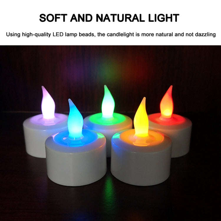 12pcs /Set Rechargeable Candle Lamp Colorful Lighting Romantic Holiday Light with Remote Control(...