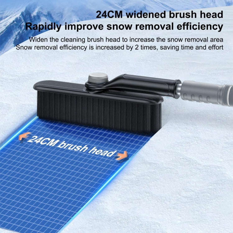 Multifunctional Car Defrosting Snow Shovel, Color: Black Boxed