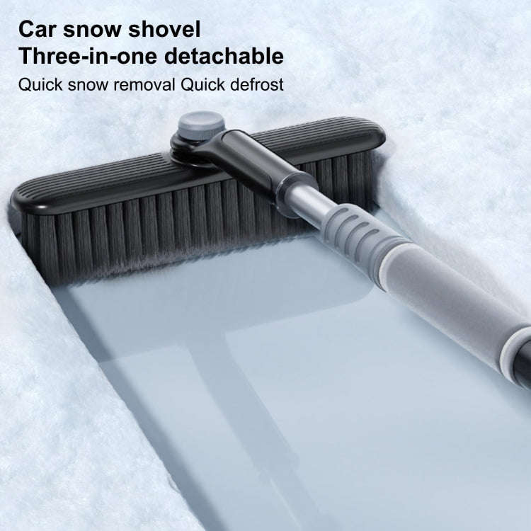 Multifunctional Car Defrosting Snow Shovel, Color: Black Boxed