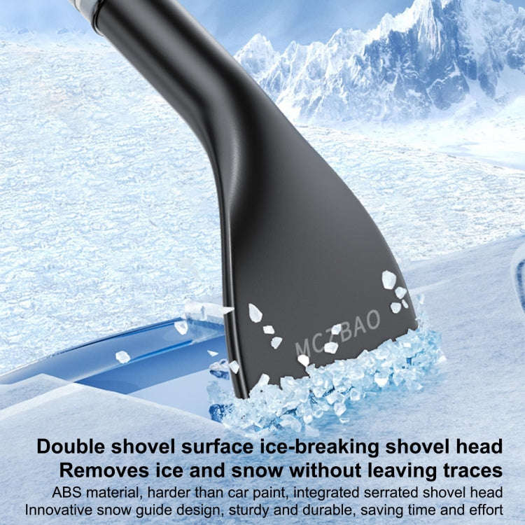 Multifunctional Car Defrosting Snow Shovel, Color: Black Boxed