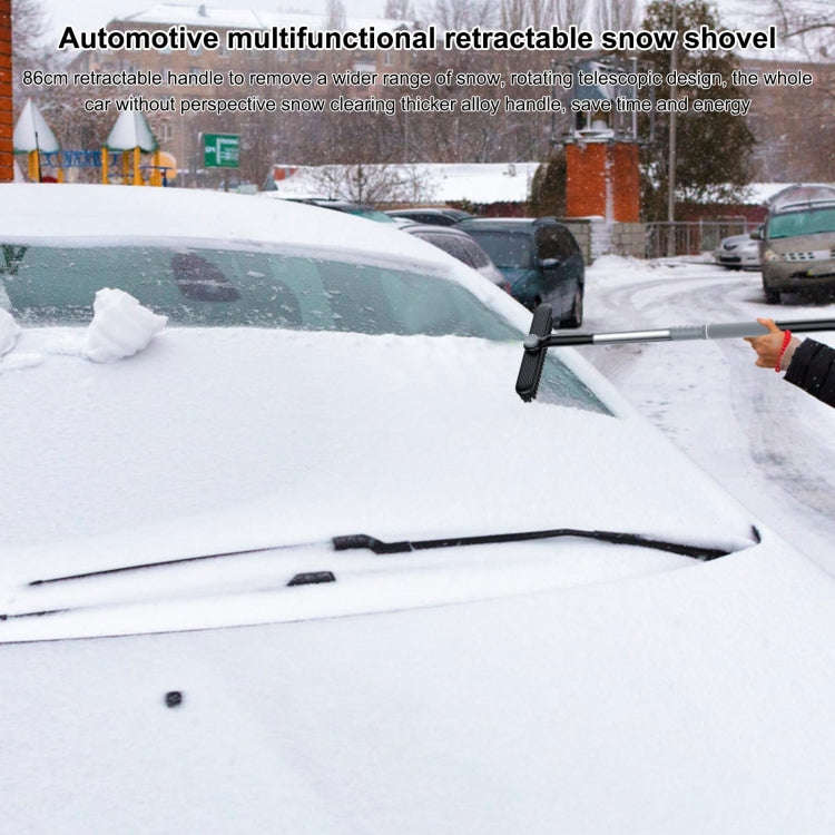 Multifunctional Car Defrosting Snow Shovel, Color: Black Boxed