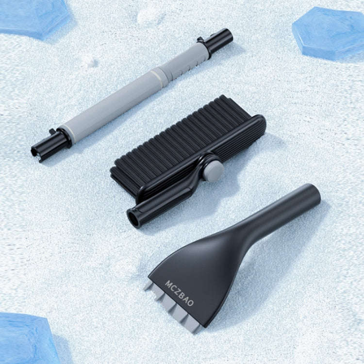 Multifunctional Car Defrosting Snow Shovel, Color: Black Boxed