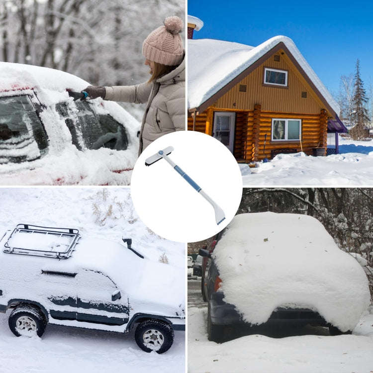 Multifunctional Car Defrosting Snow Shovel, Color: Black Boxed