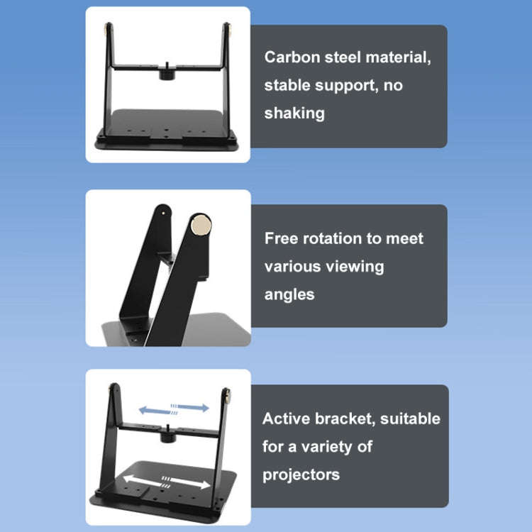 Punch-free Desktop Metal Adjustable Projector Stand(Black)
