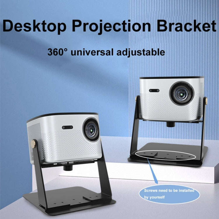 Punch-free Desktop Metal Adjustable Projector Stand(Black)