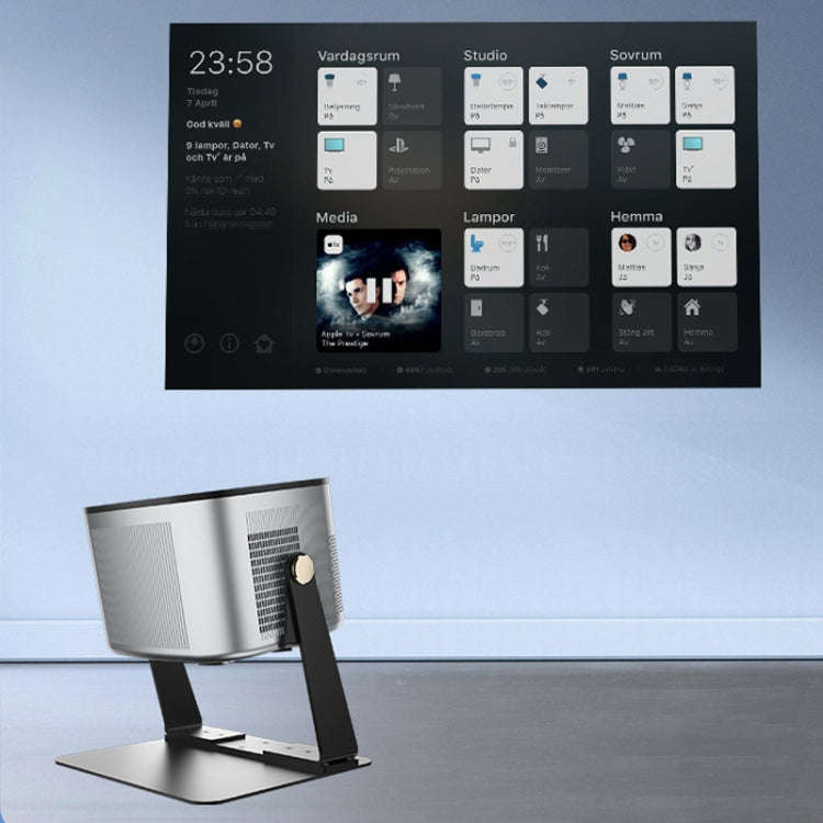 Punch-free Desktop Metal Adjustable Projector Stand(Black)