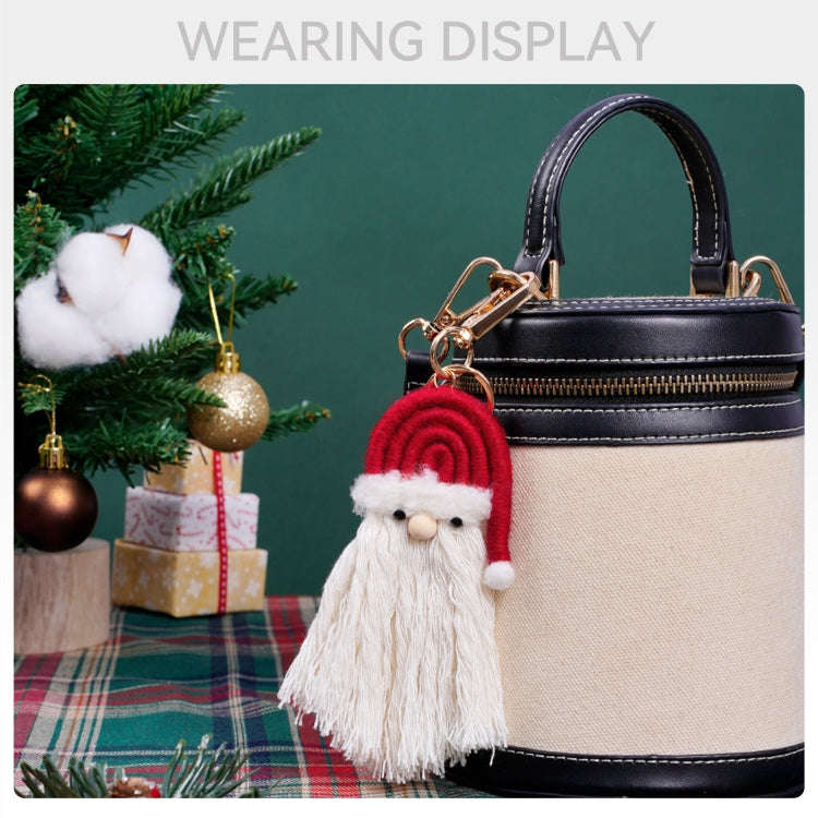Holiday Cartoon Cute Santa Claus Bag Ornament Keychain Pendant(K68875)