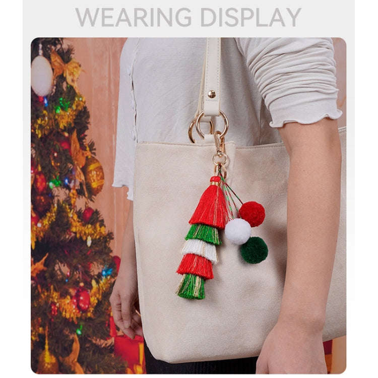 Holiday Cartoon Cute Santa Claus Bag Ornament Keychain Pendant(K68875)