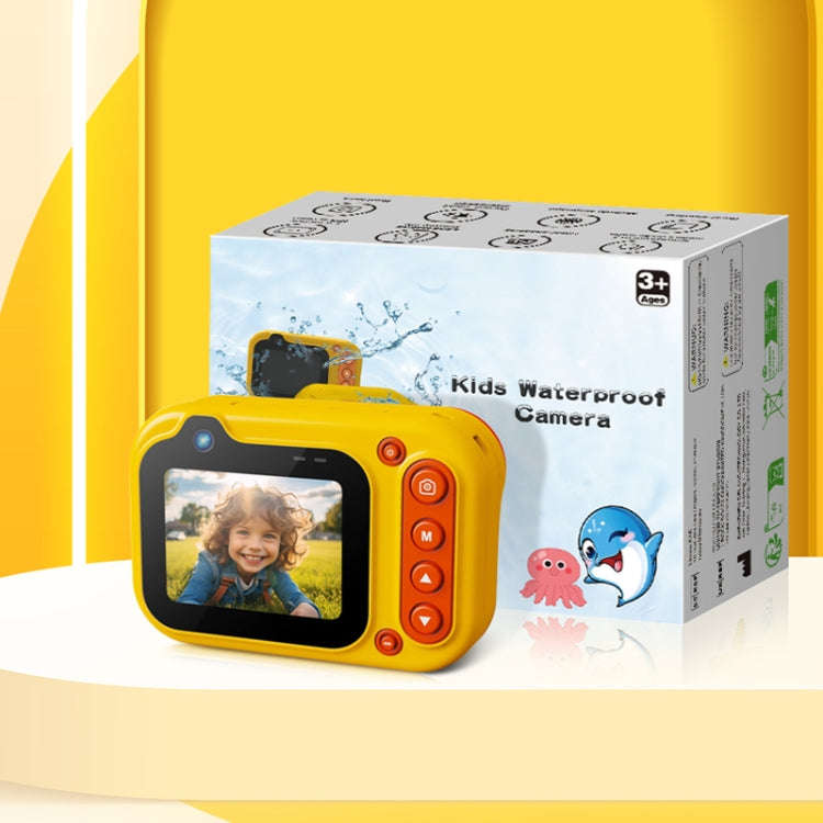 D60 3m Waterproof 2K HD 10X 2.4-inch Outdoor Photo Video Recording Children Mini Camera(Blue)