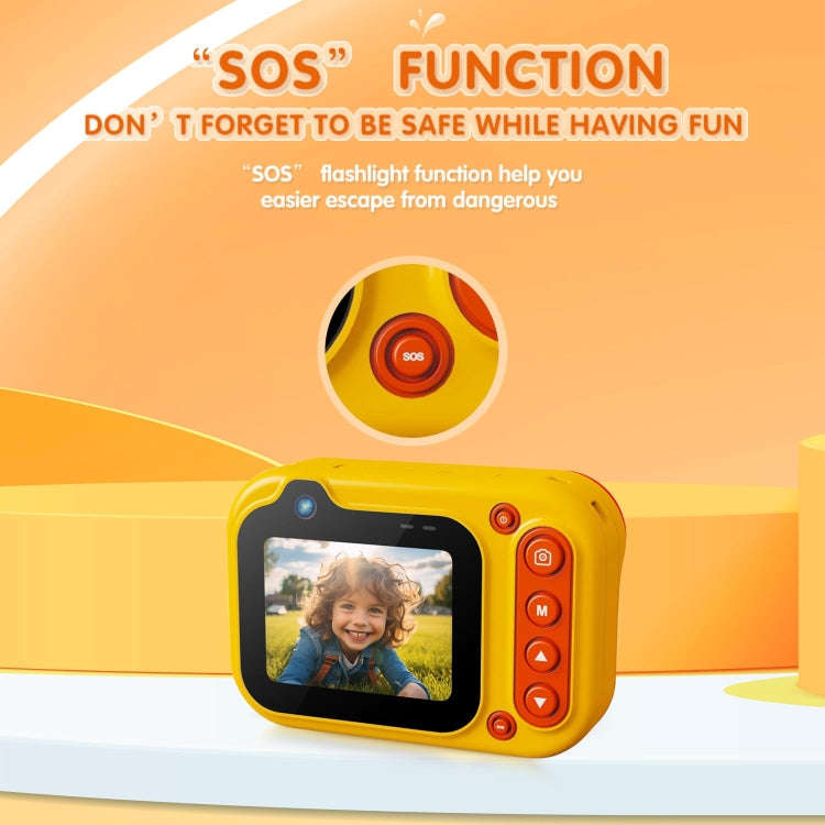 D60 3m Waterproof 2K HD 10X 2.4-inch Outdoor Photo Video Recording Children Mini Camera(Blue)