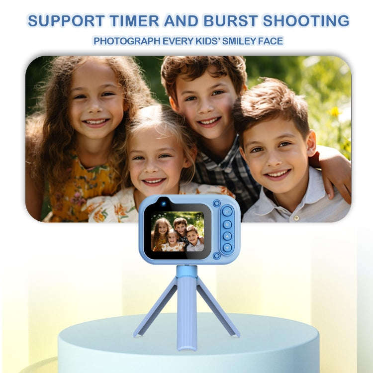 D60 3m Waterproof 2K HD 10X 2.4-inch Outdoor Photo Video Recording Children Mini Camera(Blue)