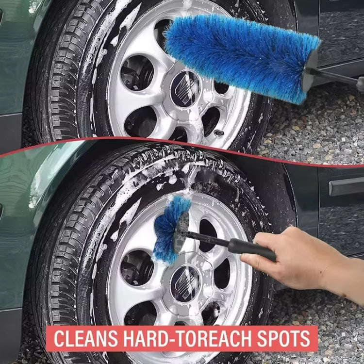 3pcs /Set Car Wash Engine Compartment Cleaning Detail Brush(Blue)