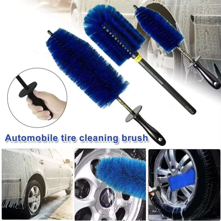 3pcs /Set Car Wash Engine Compartment Cleaning Detail Brush(Blue)