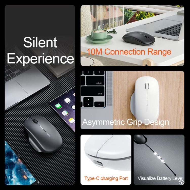 Inphic M1 2nd Generation Wireless Mice Rechargeable Mute Business Office Home Laptop Mouse, Color...