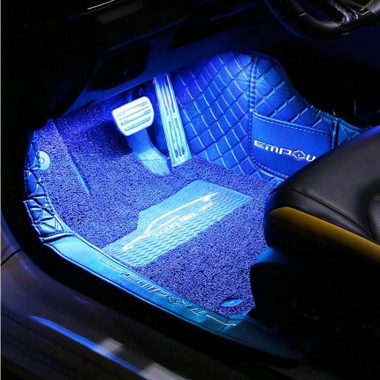 Eight-Color LED Voice Control Car Music Rhythm Atmosphere Light, Specification: 5V USB Remote Con...
