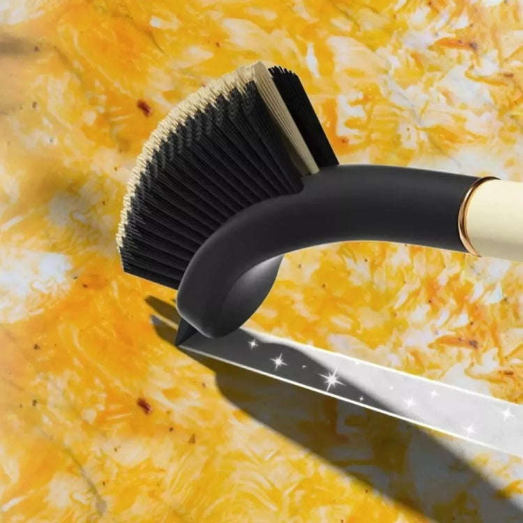Long Handle Crevice Brush With Hair Clip For Bathroom Window Groove Dead Corner Cleaning