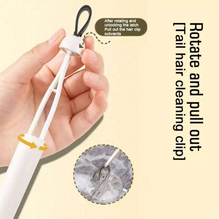 Long Handle Crevice Brush With Hair Clip For Bathroom Window Groove Dead Corner Cleaning