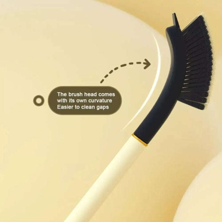 Long Handle Crevice Brush With Hair Clip For Bathroom Window Groove Dead Corner Cleaning