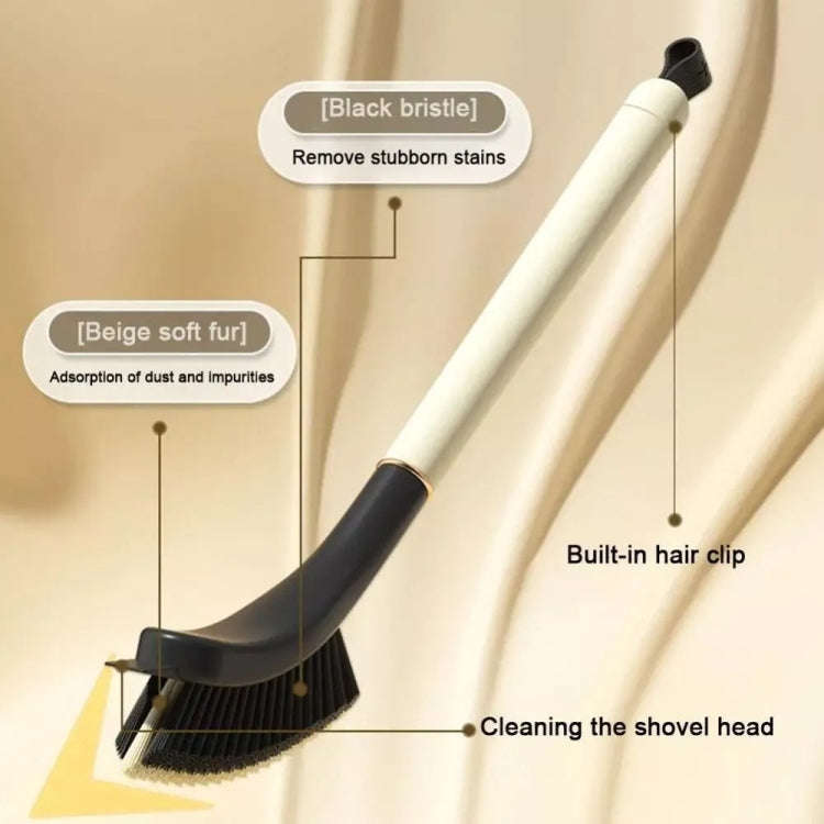 Long Handle Crevice Brush With Hair Clip For Bathroom Window Groove Dead Corner Cleaning