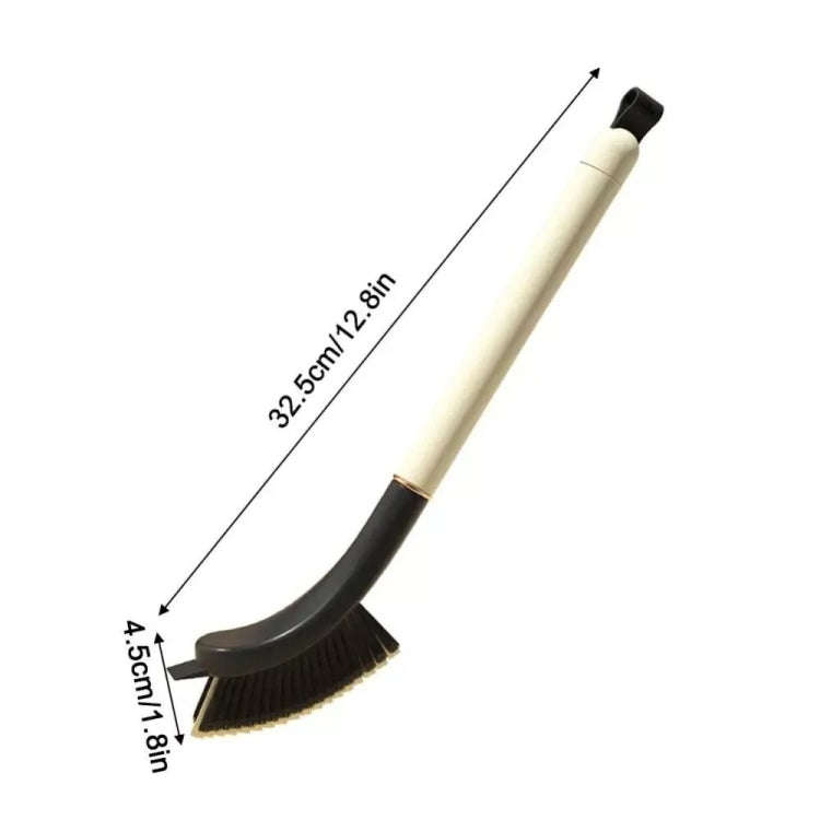 Long Handle Crevice Brush With Hair Clip For Bathroom Window Groove Dead Corner Cleaning