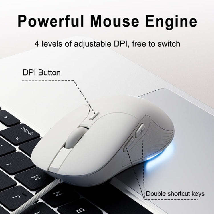 Inphic B2 Gaming Macro Mute Glow Computer Wired Mice(Black)
